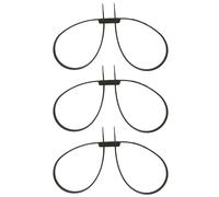 HPE Black Disposable Nylon Handcuffs - 3 pcs.