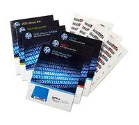 HPE LTO-6 Ultrium RW Bar Code Label Pack. Label type: Self-adhesive label. Width: 102 mm Depth: 105.4 mm Height: 21.5 mm. Labels per pack: 110 pc(s). Quantity per pack: 1 pc(s)