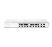 HPE Aruba Instant On 1430 26G 2SFP Switch - Switch - unmanaged - 26 x 10/100/1000 + 2 x 100/1000 SFP - desktop, rack-mou