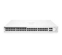 HPE Networking Instant On Switch Series 1830 48-Port Gb Smart-managed Layer 2 Ethernet Switch with PoE | 48x 1G | 4x SFP | 24x CL4 PoE (370W) | Fan-less | UK Cord (JL815A#ACC)