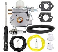 HPENP 753-06190 Carburetor w Carb Adjustment Tool air filter for Troy-Bilt TB80EC TB32EC YM21CS TB21EC TB22EC 2 Cycle String Trimmer Gas Craftsman Weed Eater Whacker 27CC Replacement for # WT-973 MTD