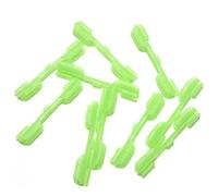 Hperu 10Pcs Night Fishing Light Stick Holders, Small Clip-On Connectors for Fluorescent Glow Sticks On Rod Tips Fishing Light Stick Clip