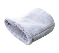 Hperu 16x18 Inch Cat Sleeping Bag, Soft Warming Plush Winter Bed for Burrow Nap Hideaway, Thickened Washable Covered Bed for Small/Medium Cat Breeds - Winter Sleeping Bag