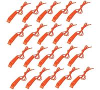 Hperu 20Pcs Emergency Safety Whistles with Lanyard, Super Loud Plastic Survival Whistles for Coaching, Lifeguard, Camping, Hiking, and Outdoor Emergency - Safety Whistle