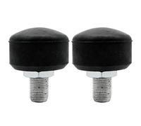 Hperu 2Pcs Black Speed Roller Skate Brakes, Wear-Resistant Height Adjustable Quad Stopper for Skate Accessories, Skates Toe Stoppers