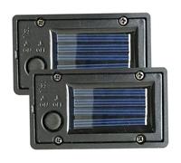 Hperu 2Pcs Solar Batteries for Outdoor Solar Lights Solar Batteries for Outdoor Solar Lights Waterproof Battery Box Solar Lantern Replacement Top with Light Sensor Diy Garden Solar Light Kit