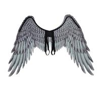 Hperu 41.3x29.5 Inch Black Angel Wing Costume, Non-Woven Fabric Cosplay for Adults, Carnival and Halloween Party Props, Dramatic Photo Accessory