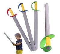 Hperu 4PCS Foam Sword for Kids 21in Long EVA Safety Soft Waterproof Cosplay Toy