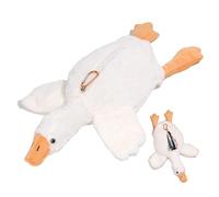 Hperu Animal Pencil Case Plush Duck Pencil Case Large Capacity Cute Animal Pouch with Zipper for Office College School Supplies