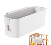 Hperu Bed Caddy,Bedside Caddy, Hanging Bunk Bed Caddy with 2 Hooks, Plastic Bunk Bed Shelf, 13.1x4.5x4.7 Bed Organizer for College Dorm Room Baby Bed Rails