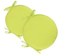 Hperu Bistro Chair Cushions 2Pcs Round Chair Cushions,15" Round Seat Cushion with Strap, Soft Round Outdoor Cushions for Indoor/Outdoor,Round Outdoor Chair Cushions