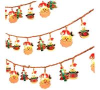 Hperu Christmas String Lights 10ft 20 LED Waterproof with Timer, 8 Flashing Modes Battery Operated Fairy Lights for Indoor Window Decor, Home, Party (Battery Not Included) Christmas Fairy