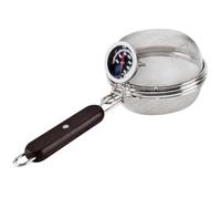 Hperu Coffee Roaster, Stainless Steel Coffee Bean Roaster with Extended Handle, Portable Nut Roasting Stove with Thermometer for Home Cafe Shop - Bean for Home