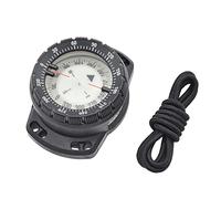 Hperu Dive Compass Surfing Luminous Underwater 50m Wrist Compass Night Vision Waterproof Navigation with Bungee Black