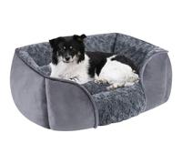 Hperu Dog Bed 20x18x6 inch Rectangle Small Bed with Removable Plush Cushion Anti-Slip Bottom Skin-Friendly Washable Sofa for Small Dogs Cats - Dog Cat