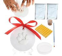 Hperu Dog Paw Print Kit, Baby Pet Paw Print Ornament Kit, Dog Nose Print Kit, Hanging Pawprint Pet Paw Print Impression Kit,Keepsake For Baby, Dogs, Cats & Pets