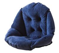 Hperu Egg Chair Cushion with Back Support Soft Plush Reversible High Back Seat Pad Waterproof Bottom for Office, Sofa, Egg Chair Cushion