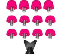 Hperu Football Cleats,Plastic Studs For Soccer Cleats 12Pcs 7mm & 10mm Screw On Football Cleats With Wrench M 5 Replacement Soccer Cleats For Soccer Field,Football Accessories