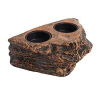 Hperu Gecko Feeding Ledge, Magnetic Hanging Reptile Food Dish with 2 Feeding Bowl, for Bearded Dragon Snake Lizard - Reptile Food Dish