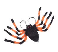 Hperu Giant Spider, Halloween Adult Spider Backpack Costume with 9 Legs, Black and Colorful Horror Plush Decoration and Candy Bag Halloween