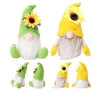 Hperu Gnome Gnome Summer Decoration 2Pcs Sunflower Spring Gnome Easter Gonk Decor Figures Gonk Gifts for Children Home Party Decor Desktop Ornaments