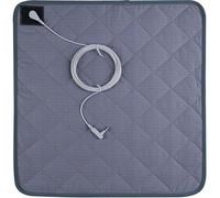 Hperu Grounding Mat 17x16 Conductive Grounding Pad With 15Ft Grounding Cord Universal Convenient Chair Mat For Sleep, Driving, Pain, Inflammation, Energy,Grounding Pad Multi Surface Chair Mats