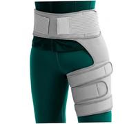 Hperu Hip Brace Adjustable Hip Compression Support for Sciatica Relief Support Brace for Men and Women Left Grey