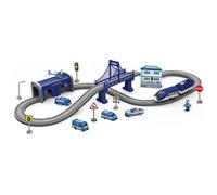 Hperu Kids Train Set 66Pcs/Set Police Theme Diy Funny Creative Toy Train Assembly Christmas Toys for Boys Girls - for Kids Toys