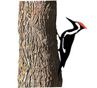 Hperu Metal Woodpecker Garden Ornament, Outdoor Garden Bird Statue for Patio Lawn Backyard Decor, Whimsical Moving Design Adds Charm To