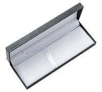 Hperu Pen Box with Cushion - 6.9x2.5x1.1 Inch Dustproof Pen Display Case with Flip Lid, Empty for Packaging