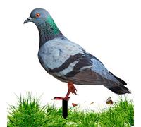 Hperu Pigeon Statues,Garden Ornaments Pigeon Acrylic Yard Decor Type B Poultry Metal Stake Rust-Resistant Garden Decor Yard Art Floor Stakes for Backyard Lawn for Home