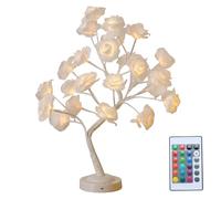 Hperu Rose Tree Lamp, Light Up Rose Flower Lamp with 16 Color Remote Control, Changing Table Flower for Girls Bedroom Wedding Home Decor, Mother'S Father'S Day Decor Gifts