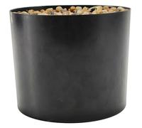 Hperu Small Plant Pots,Plastic Plant Pot with Foam Insert and Stones, 6 Inch Artificial moveer Pot, Small Plant Pots Indoor for Simulated Green Plants