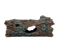 Hperu Snake Hide,Leopard Gecko Accessories, Resin Hollow Bearded Dragon Hideout, Imitation Bark Driftwood for Reptile Tank, Animal Basking Platform for Spider, Scorpion, Tortoise