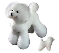 Hperu Soft Thickened Dog Wig for Grooming Practice, Emulational Dog Hair Grooming Supplies for Groomers Professional Teddy Model