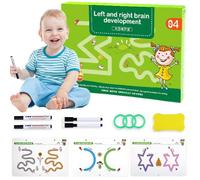 Hperu Toddler Writing Practice Kindergarten Workbook Set Handwriting Practice Reusable Scribble Copybook with Smooth Edges Ring Binder Portable Handwriting Workbook for Preschools(Set 2)