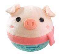 Hperu USB Rechargeable Plush Bouncing Piggy Dog Toy with Music, Interactive Moving and Detachable Washable Pet Toy Bouncing Ball for Dogs