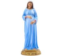 Hperu Virgin Mary Statue Lifelike Pregnant Mother Mary Statue 8.4" Immaculate Mary Statue Generous Standing Resin Blessed Mother Statues Catholic Gifts,Mother Mary Statue Figurines