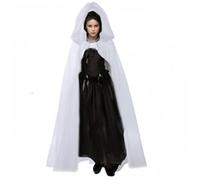 Hperu Witch Costume, Renaissance Gothic Ghost Halloween Costume for Women Cosplay Party, White, Witch, Ghost