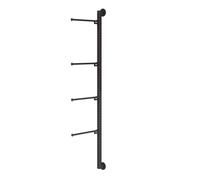HPFHSJ Lingerie Display Rack Wall-mounted Lingerie Display Rack， With Adjustable Shelf Spacing，for Clothing Store (Black)
