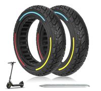 HPGAAVD 10 x 2.125 Inch E Scooter Solid Tyres, 250 x 54 Electric Scooter Solid Rubber Tyres for Ninebot F20 F25 F30 F40.10 Inch Non-Slip and Anti-Puncture Replacement Tyres for Electric Scooter Front