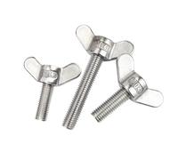 HPGHZNYNMK 1pcs 304 Stainless Steel Butterfly Screws M4M5M6M8M10M12M14M16 Big Ear Bolt Hand Claw Screws Wing Nut Thumb Screw Hardware Tools Bolts and Nuts(M16,75mm-1pcs)