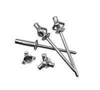 HPGHZNYNMK 50pcs Aluminium Large Flange Head Blind Rivets Pull Silver Decoration Pop Nail Rivet Fasteners Hardware 3.2mm 4.0mm 4.8mm Bolts and Nuts(4.0x21mm)