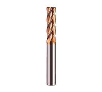 HPGHZNYNMK BB CNC Carbide Flat End Mill Tungsten Cutter 2 4 Flute Metal Steel Machining Tool Key Face Square Router Bit 6 8 12 Shank HRC55 Tapered Reamer(4F-BB2055,1.5x4x4x50)