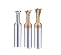 HPGHZNYNMK Carbide Dovetail Milling Cutter 45 60 75 Degree CNC Tools For Metal Machining Tungsten Steel End Mills Chamfer Milling Cutters Tapered Reamer(45 degree,UNCOATED_D9X60L)