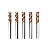 HPGHZNYNMK Carbide End Mills 4 Flutes Machine Cutter Tools For Metal 3 5 6 8 12 Shank Tungsten Steel Flat Milling Tapered Reamer(5pcs HRC55 4F,D10xD10x75L)