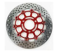 HPGHZNYNMK Universal RPM NCY Motorcycle Brake Disc 245mm 260mm Adapter Bracket Fit for Yamaha BWS RSZ Dio Jog Force Cygn Aerox Force Motorcycle Brake Discs(Rosso)