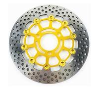 HPGHZNYNMK Universal RPM NCY Motorcycle Brake Disc 245mm 260mm Adapter Bracket Fit for Yamaha BWS RSZ Dio Jog Force Cygn Aerox Force Motorcycle Brake Discs(Yellow)