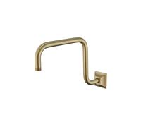 HPGHZNYNMK Wall Mounted Shower Arm Extension Head Holder Stainless Stee for Elbow Bathroom Accessories Adjustable Height Holder Extension Shower Arm Accessories(Brushed Gold)