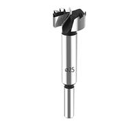 HPHOPE 25mm Forstner Bit, Forstner Drill Bit 25mm for Wood, Round Shank Drill